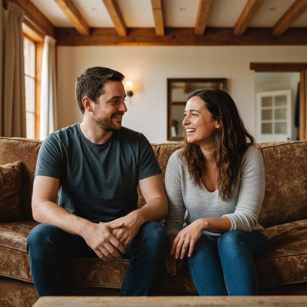 Couple having an open conversation about loyalty and trust